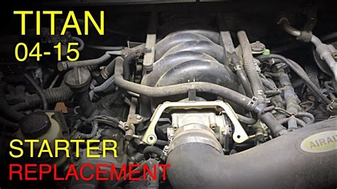 04 nissan titan starter location|2011 nissan titan starter replacement.